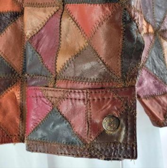 Gordon & Ferguson Co. Field and Stream leather patchwork vintage jacket - Picture 13 of 14